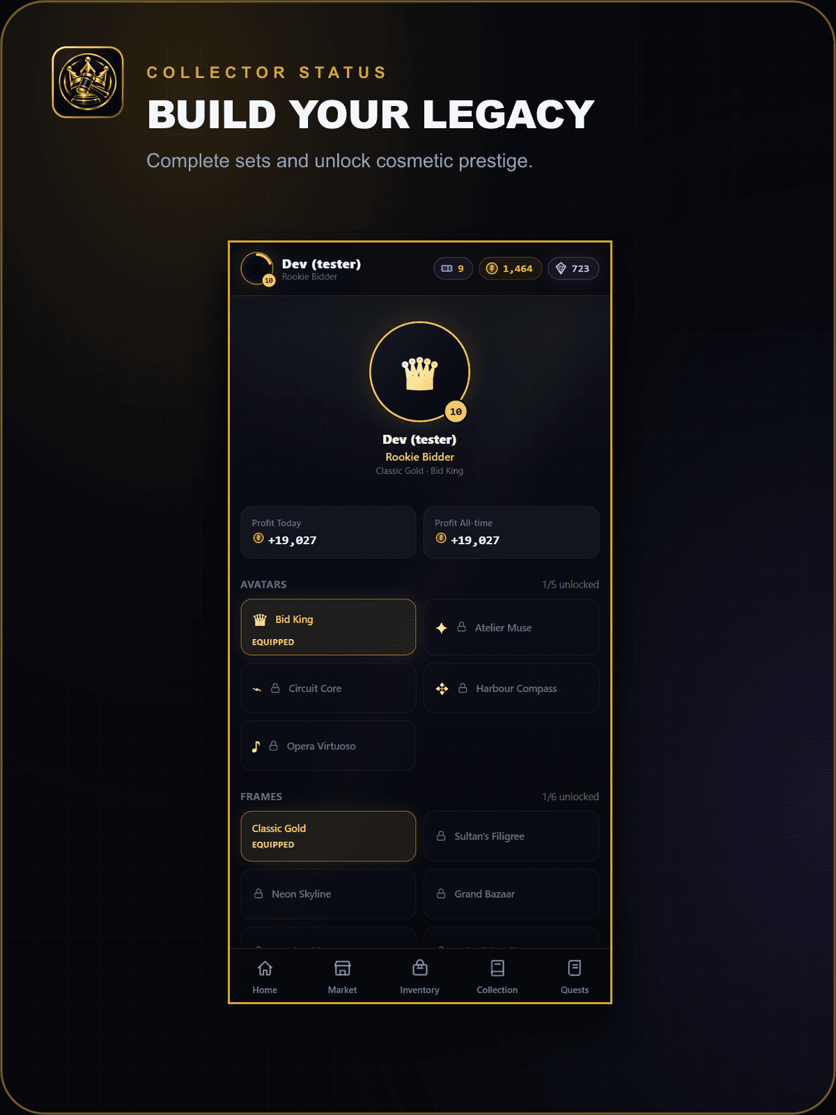 Bid King Collection Showcase
